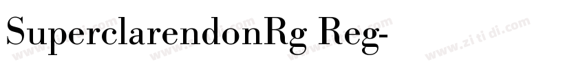 SuperclarendonRg Reg字体转换
